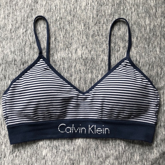 Calvin Klein Other - Calvin Klein Padded Bra Navy Stripes